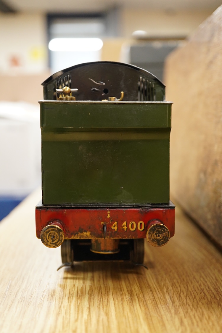 A Gauge One live steam GWR 2-6-2T Prairie Tank locomotive, 4400, spirit fired pot boiler with two cylinders and slip eccentric valve gear, understood to have been built by the late John van Riemsdijk using O gauge Basset